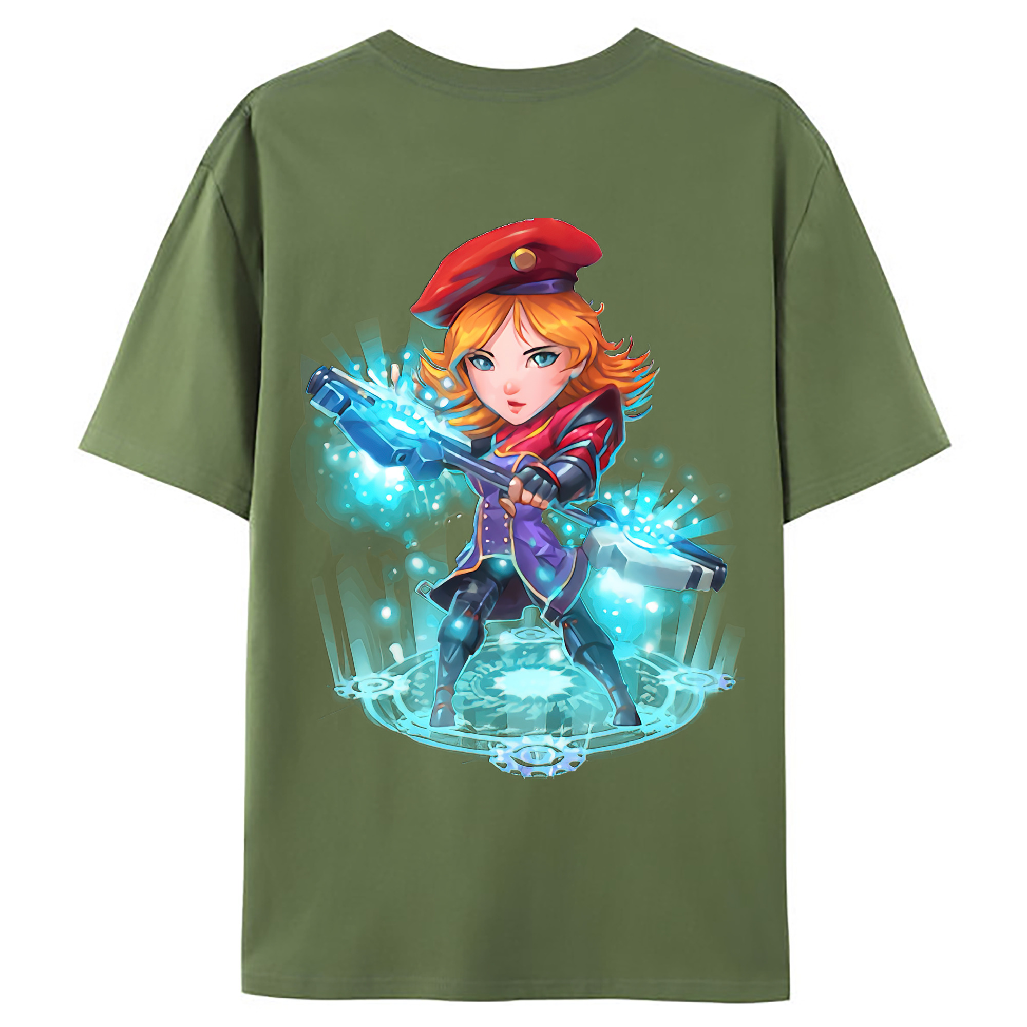 （画像用） リーグ・オブ・レジェンド League of Legends LOL 綿100％ メンズ半袖Tシャツ（バックプリント） 通気性